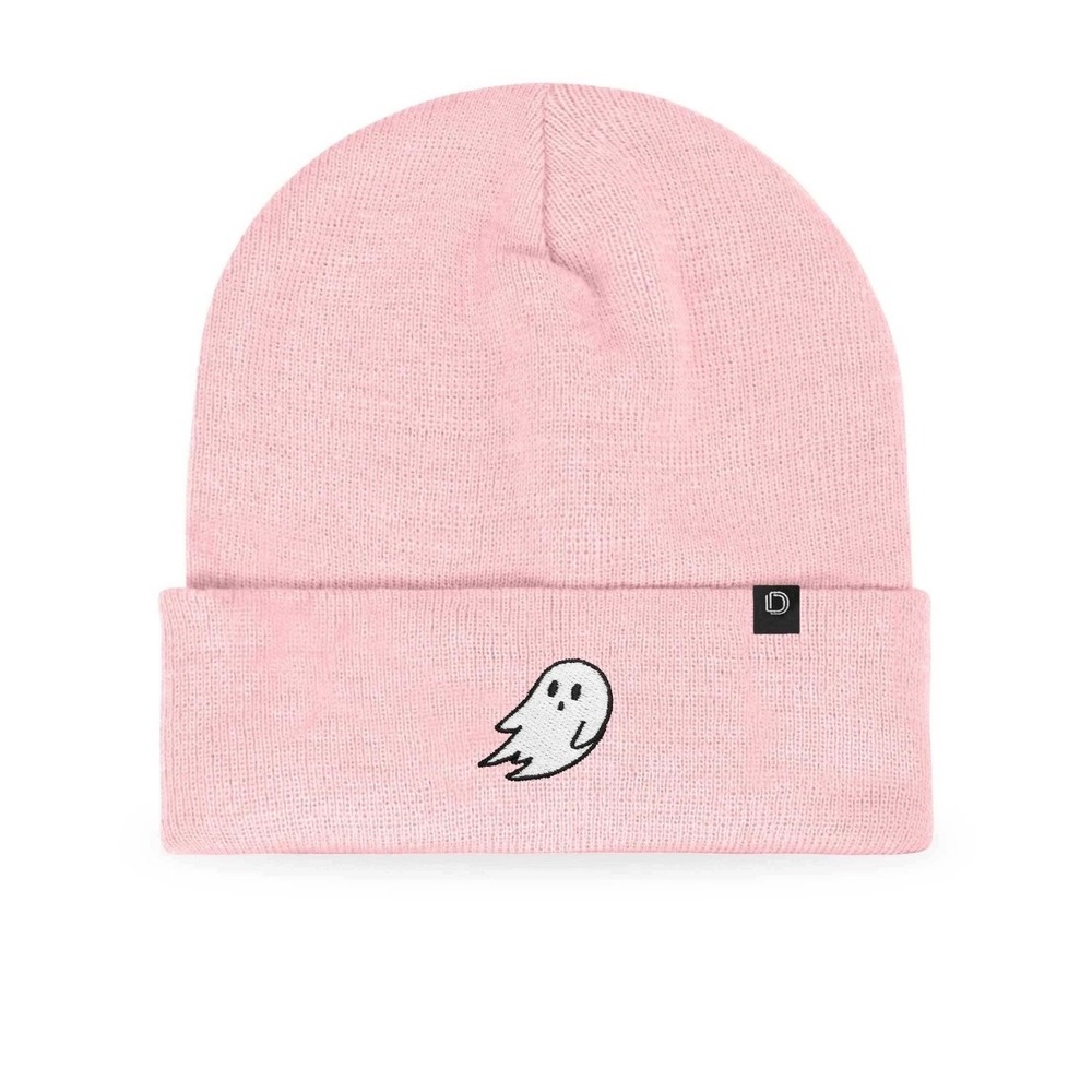 Dalix Beanie Hat Unisex One Size Lavender Purple Ghost Embroidered H-039